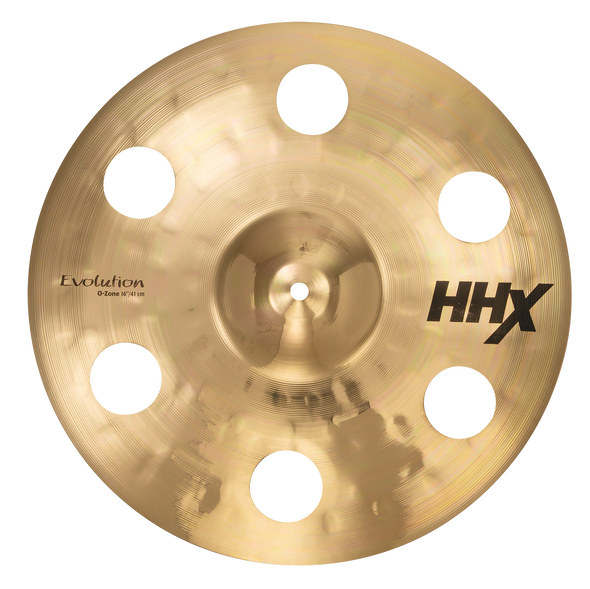 Sabian 16" HHX Evolution O-Zone Crash Brilliant Cymbal 11600XEB|Sabian Cymbals at Drummersuperstore.com