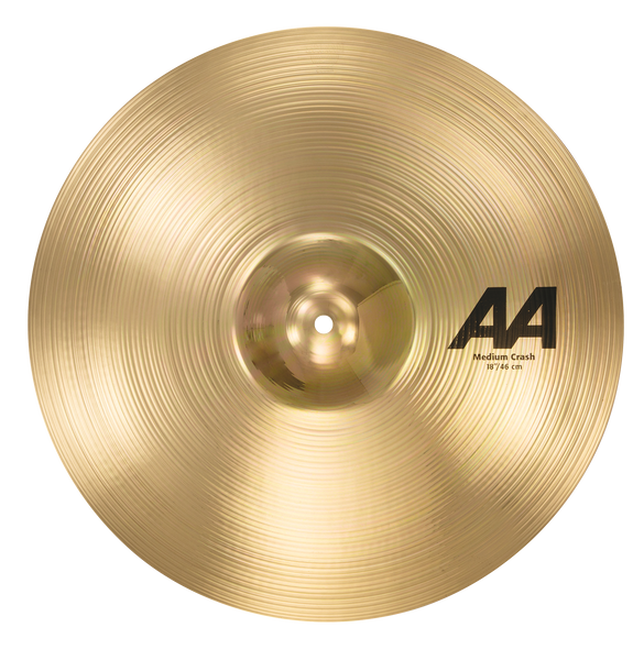 Sabian 18" AA Medium Crash Brilliant Cymbal 21808B|Sabian Cymbals at Drummersuperstore.com