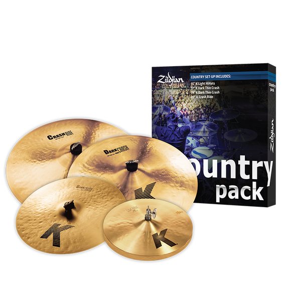 Zildjian K Series Country Cymbal Pack Bundle K0801C