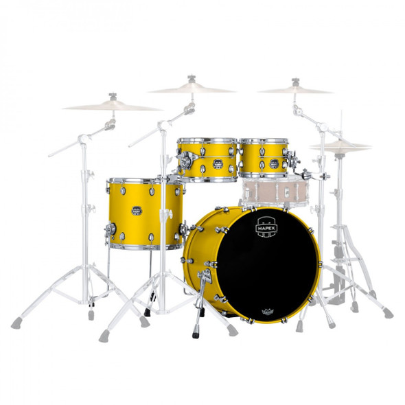 Mapex Saturn Evolution Rock 4pc Maple Shell Pack No Snare Tuscan Yellow SE529XMPM