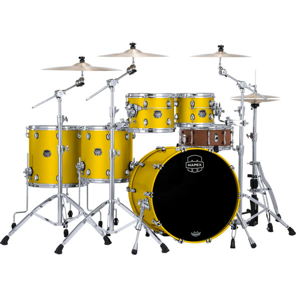 Mapex Saturn Evolution Workhorse 5pc Birch Shell Pack No Snare Tuscan Yellow SE628XBPM