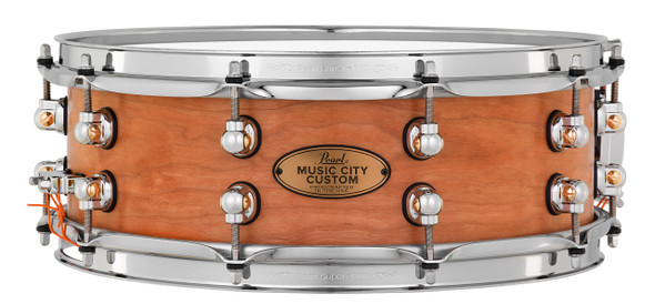 Pearl Music City Custom Solid Cherry 14"x5" Snare Drum HAND-RUBBED NATURAL MCCC1450S/C1000