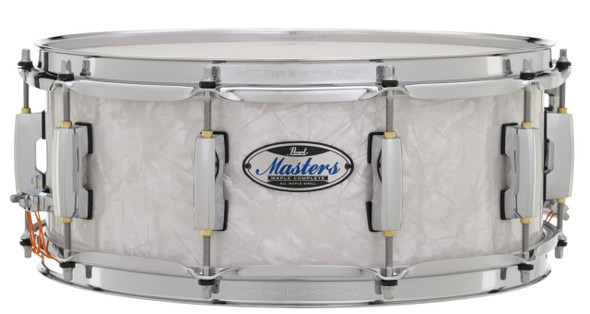 Pearl Masters Maple Complete 14"x5.5" Snare Drum WHITE MARINE PEARL MCT1455S/C448