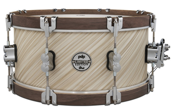 LTD Twisted Ivory w/ Walnut Snare 6.5x14