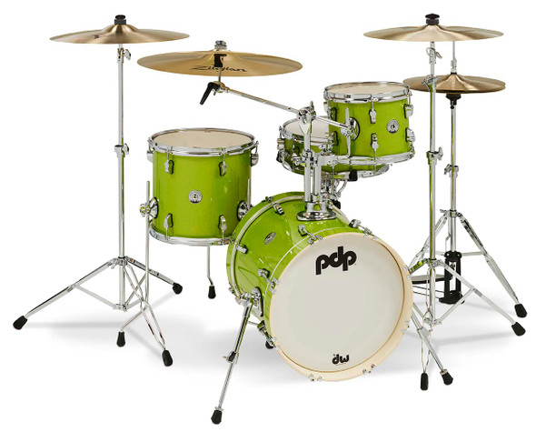 NY Electric Green Sparkle CR HW 4PC