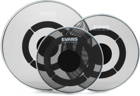 Evans dB One Low Volume Cymbal and Drumhead Set