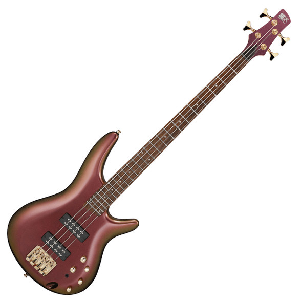 Ibanez SR300EDX Electric 4 String Nyatoh Body Bass Guitar, Rose Gold Chameleon, Jatoba Fingerboard GSR205SMCNB