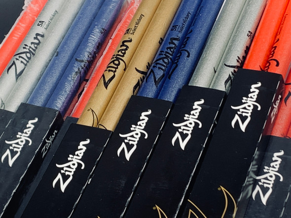 Zildjian Chroma 4 for 3 Drumstick Value Pack - 5A - Assorted Colors