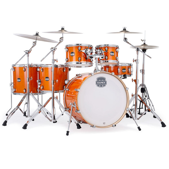 Mars Maple 6-Piece Studioease Shell Pack In Glossy Amber