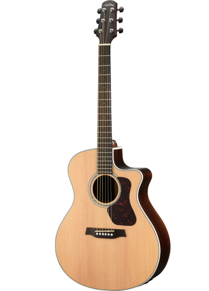 Walden G800CE Natura Acoustic Guitar - Grand Auditorium Cutaway-Electric - All-Solid
