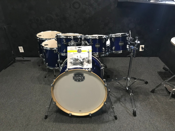 Mapex Mars Maple 22" 7pc Studioease Shell Pack in Midnight Blue MM628SFUOD