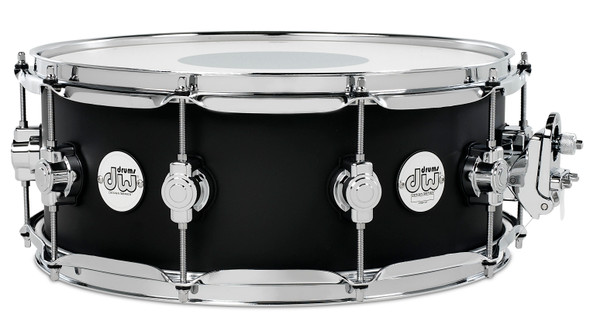 DW DESIGN snare drum 5.5x14 BLACK SATIN DDLM5514SSBL