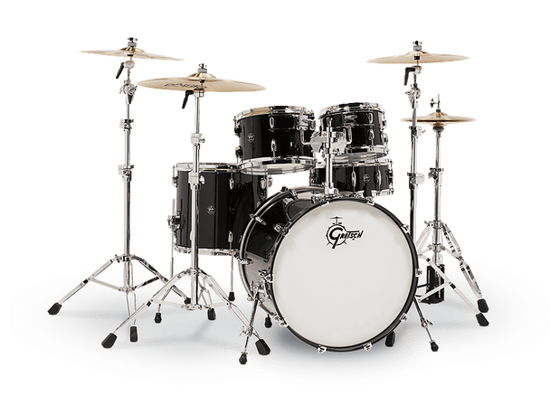 Gretsch Renown 5 Piece Drum Set (22/10/12/16/14sn) Piano Black RN2-E825-PB