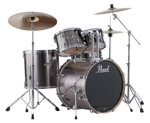 EXX725S/C21Pearl Export 5-pc. Drum Set w/830-Series Hardware Pack SMOKEY CHROME