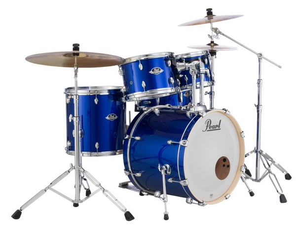 EXX705N/C717 Pearl Export 5-pc. Drum Set w/Hardware Pack HIGH VOLTAGE BLUE