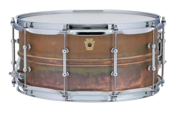 Ludwig 6.5x14 Raw Copper Snare Drum w/Tube Lugs