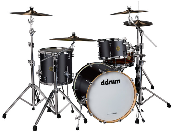 ddrum Dios 3pc Satin Black Shell Pack Drum Kit DS MP 320 SB