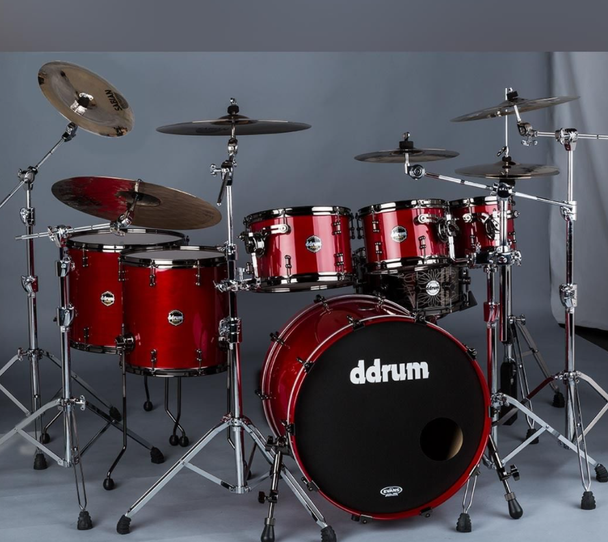 ddrum USA 6pc Maple US 622MP SQR Sequoia Red Drum Set