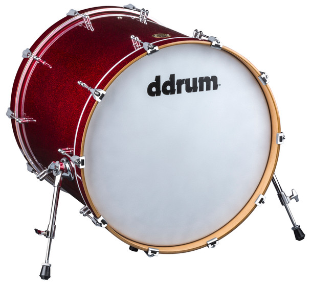 ddrum Dios Maple 20x24 Bass Drum Red Sparkle DS MP BD 20X24 RCS