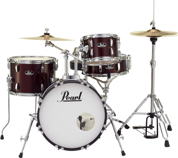 Pearl Roadshow Complete 4pc Drum Set w/Hardware and Cymbals RS584C/C91 Red WIne