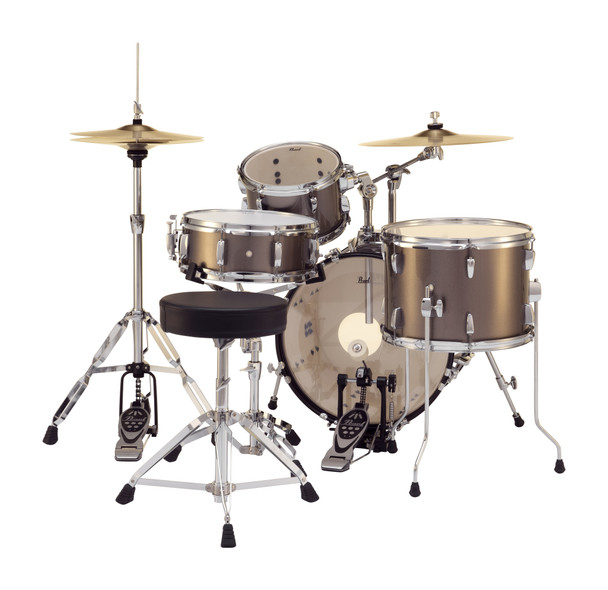 Pearl Roadshow Complete 4pc Drum Set w/Hardware and Cymbals, Bronze