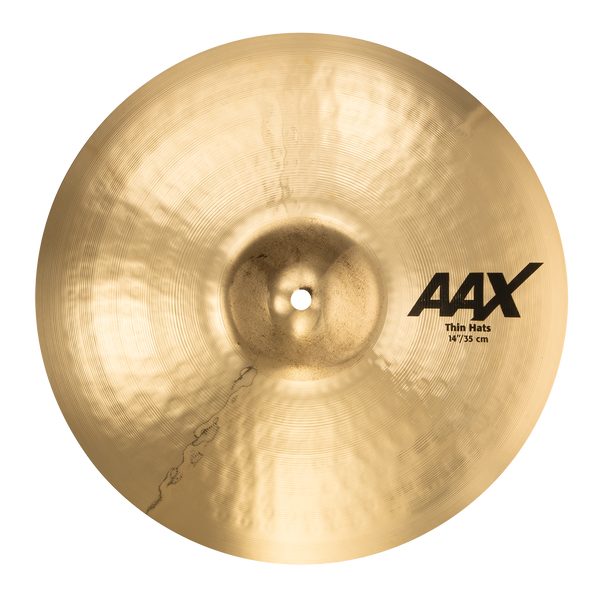 Sabian 14" AAX Thin Hi-Hat Top Only Brilliant Cymbal 21401XC/1B|Sabian Cymbals at Drummersuperstore.com