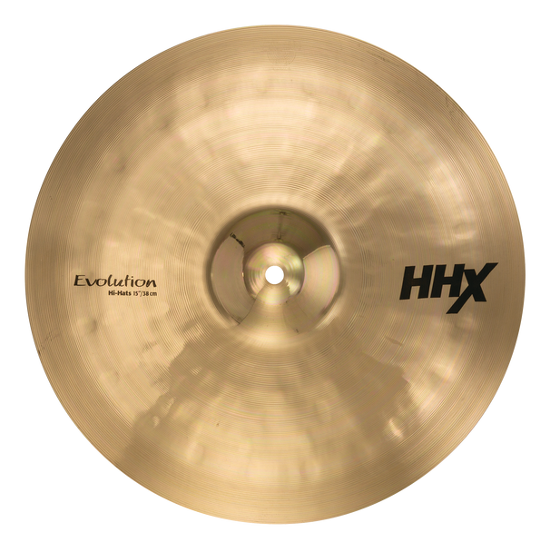 Sabian 15" HHX Evolution Hi-Hat Top Only Brilliant Cymbal 11502XEB/1|Sabian Cymbals at Drummersuperstore.com