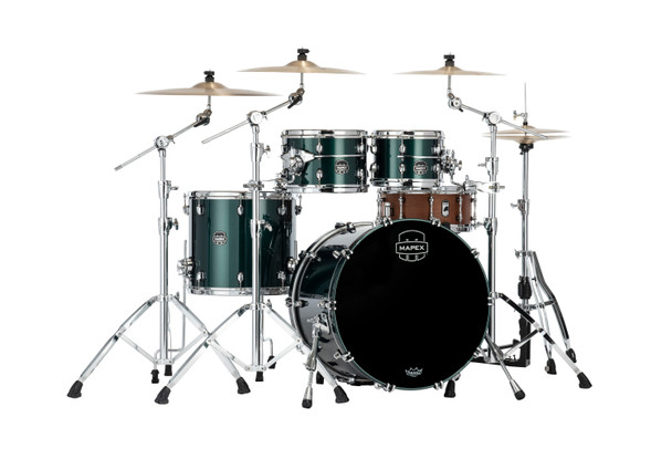 Mapex Saturn Evolution Classic 4pc Birch Shell Pack No Snare Brunswick Green SE529XEBPQ