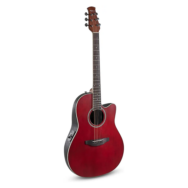 Ovation Applause Standard Mid Acoustic Electric Guitar Red Satin AB24-4S