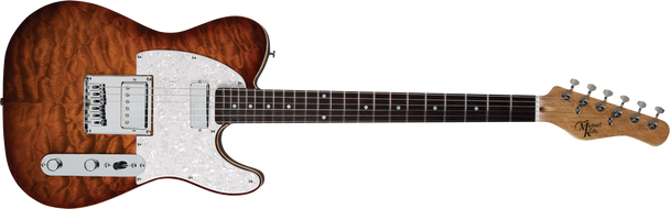 Michael Kelly 1955 Caramel Burst Electric Guitar Dual Humbuckers, Pferro FB