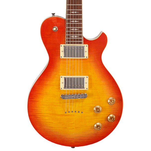 Michael Kells Patriot Decree Electric Guitar Standard Cherry Sunburst Flamed Maple
