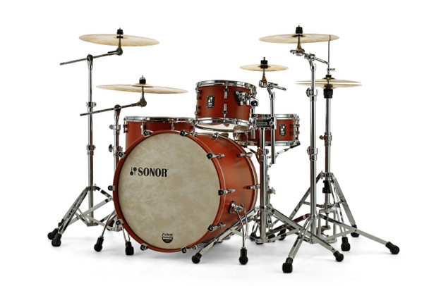 Second Image of SONOR SQ1 22 3-PC SHELL PACK-SATIN COPPER BROWN || Drummersuperstore