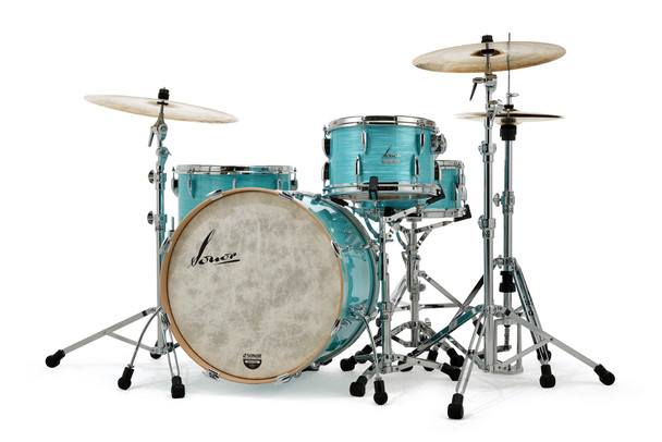 Second Image of Sonor Vintage Series 22" 3pc Shell Pack California Blue VT-322NMCCAB || Drummersuperstore
