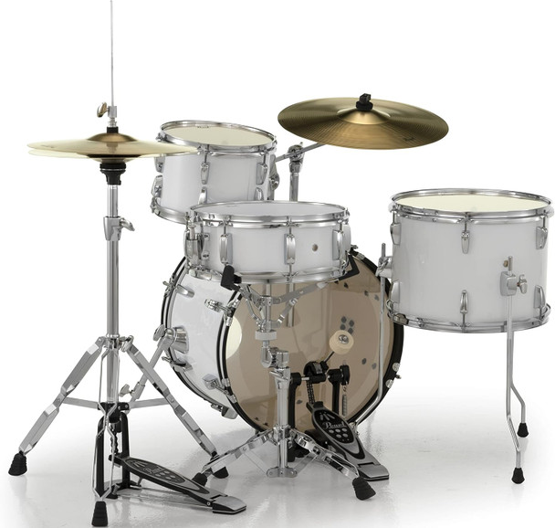 Pearl Roadshow Complete 4pc Drum Set w/Hardware and Cymbals RS584C/C33 Pure White