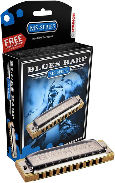 Hohner Blues Harp Harmonica, Doussié wood comb, 532BX-Bb