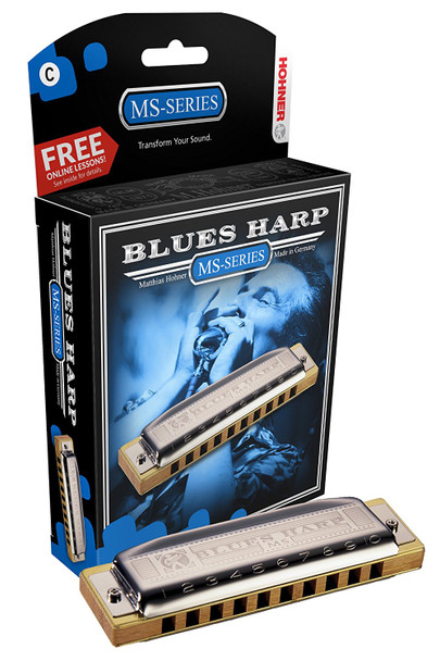 Hohner Blues Harp Harmonica, Doussié wood comb, 532BX-F