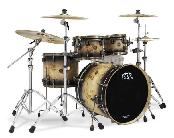 PDP LTD 4-Piece Mapa Burl to Black Burst