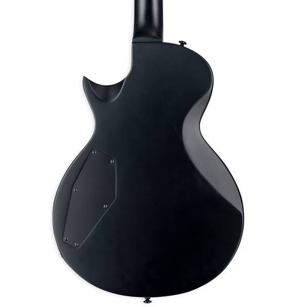 ESP LTD EC-201 6 String Electric Guitar, Black Satin LEC201BLKS - back