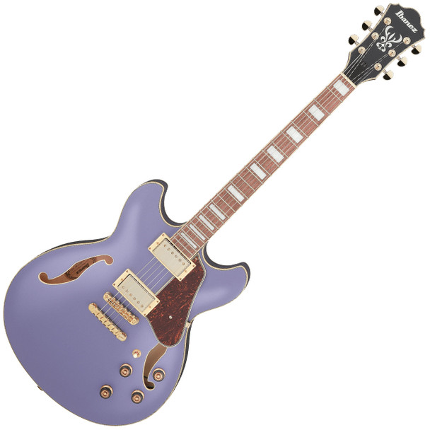 Ibanez Artcore AS73G Semi-hollow Electric Guitar Metallic Purple Flat