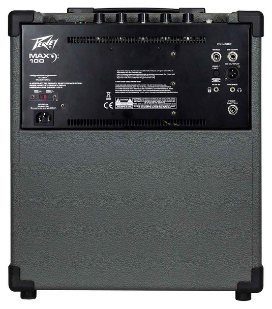 Peavey MAX 100 1x10" 100-Watt Bass Amp Combo - Back