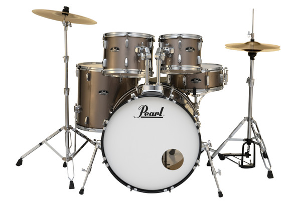 Pearl Roadshow Complete 5pc Drum Set w/Hardware and Cymbals RS525SC/C707 Bronze Metallic