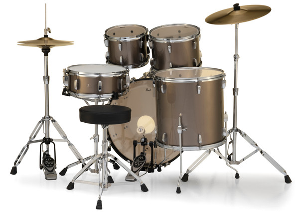 Pearl Roadshow Complete 5pc Drum Set w/Hardware and Cymbals RS525SC/C707 Bronze Metallic