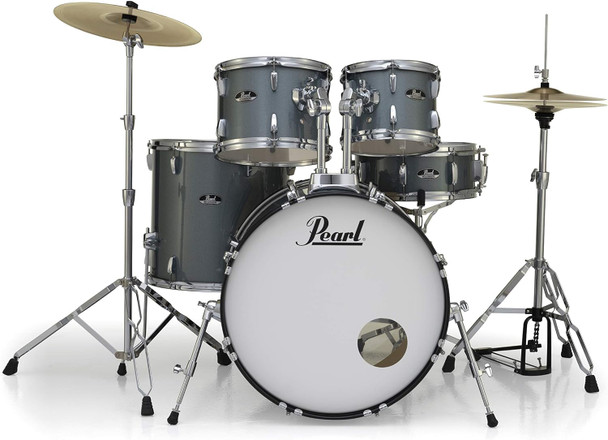 Pearl Roadshow Complete 5pc Drum Set w/Hardware and Cymbals RS525SC/C706 Charcoal Metallic