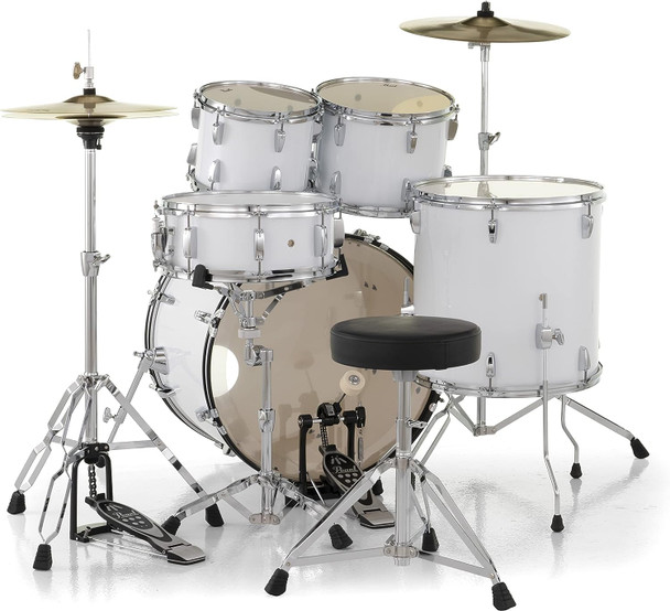 Pearl Roadshow Complete 5pc Drum Set w/Hardware and Cymbals RS525SC/C33 Pure White