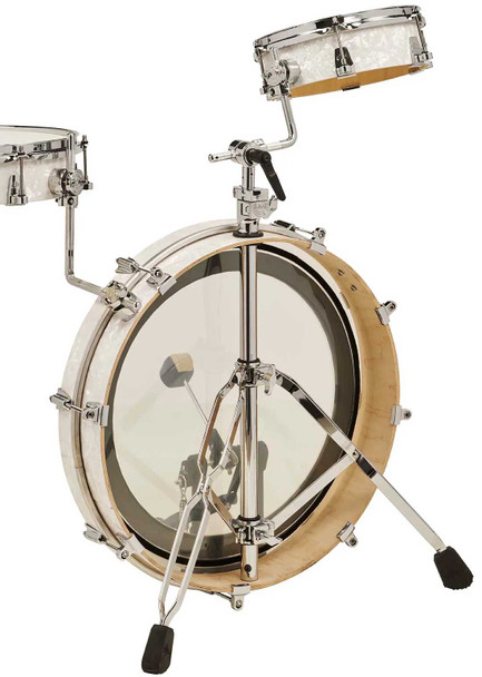 DW Performance Series 3-Piece Low Pro Drum Kit - White Marine Pearl Finish