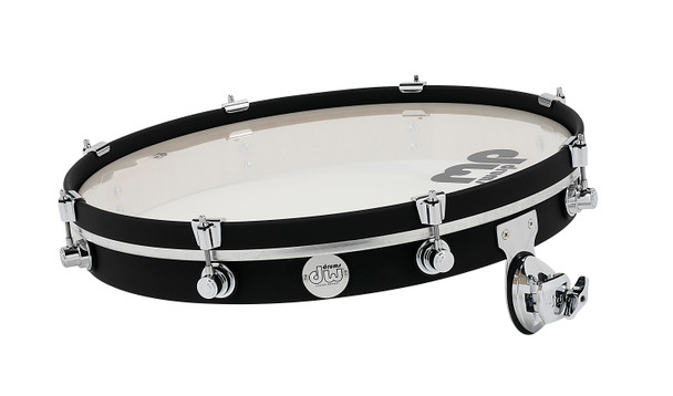 DW DESIGN PANCAKE DRUM BLACK SATIN, TB12 DDCT2520BLCR