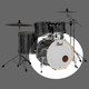 EXX2016B/C21 Pearl Export 20"x16" Bass Drum SMOKEY CHROME