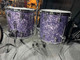 2023 Rogers USA Cleveland Series Drum Set 22" 4pc Shell Pack Purple Diamond Pearl - Floor Toms