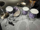 2023 Rogers USA Cleveland Series Drum Set 22" 4pc Shell Pack Purple Diamond Pearl - Top View