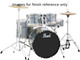 Pearl Roadshow Complete 5pc Drum Set w/Hardware and Cymbals RS505C/C706